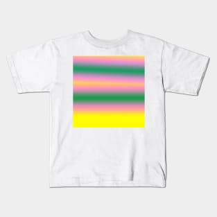 YELLOW PINK GREEN ABSTRACT TEXTURE Kids T-Shirt